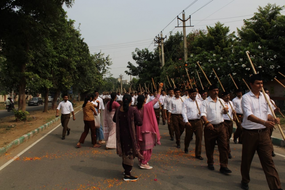 मानेसर में विजयादशमी और संघ का शताब्दी वर्ष उत्सव ऐतिहासिक रूप...